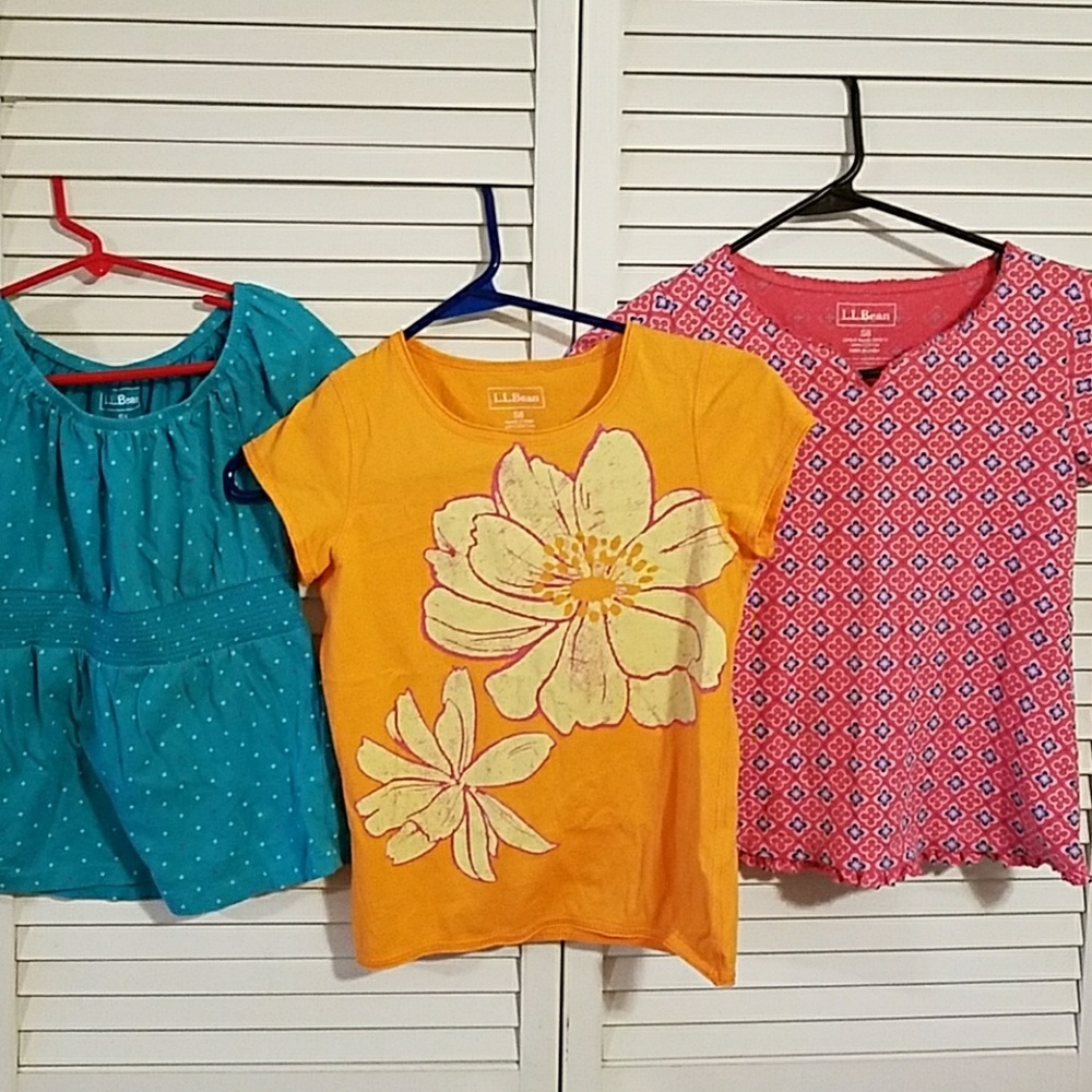 Girls l.l bean shirts size 8